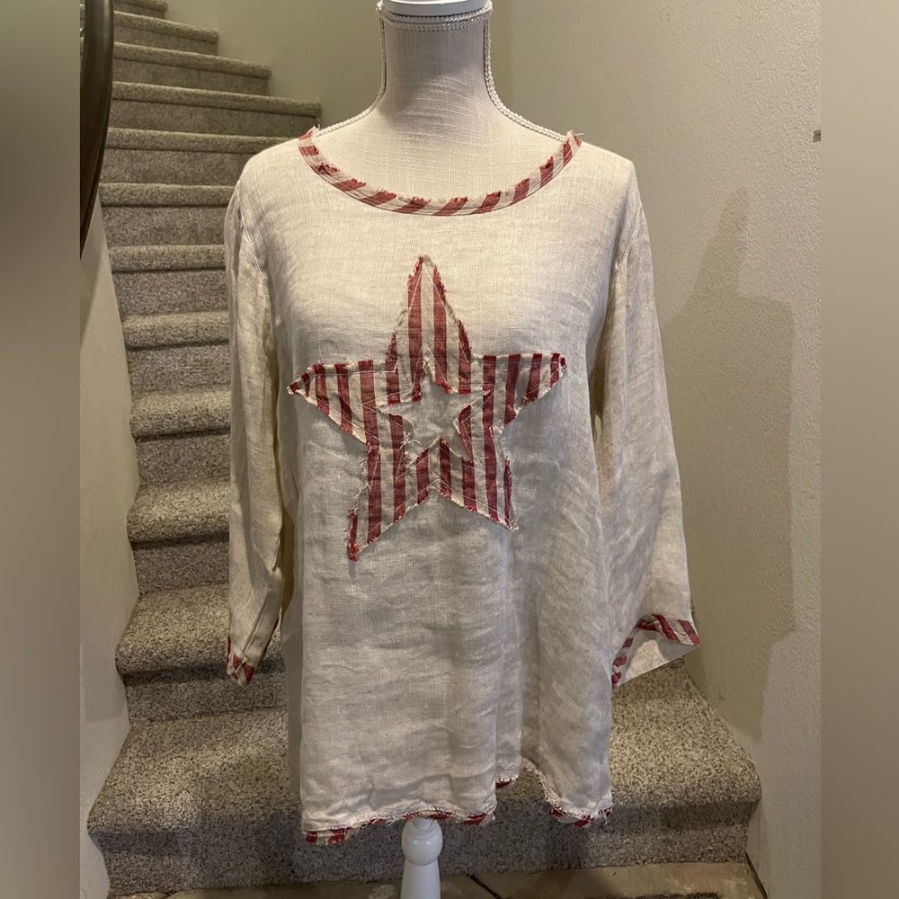 NWT Linen Vintage Look Shirt